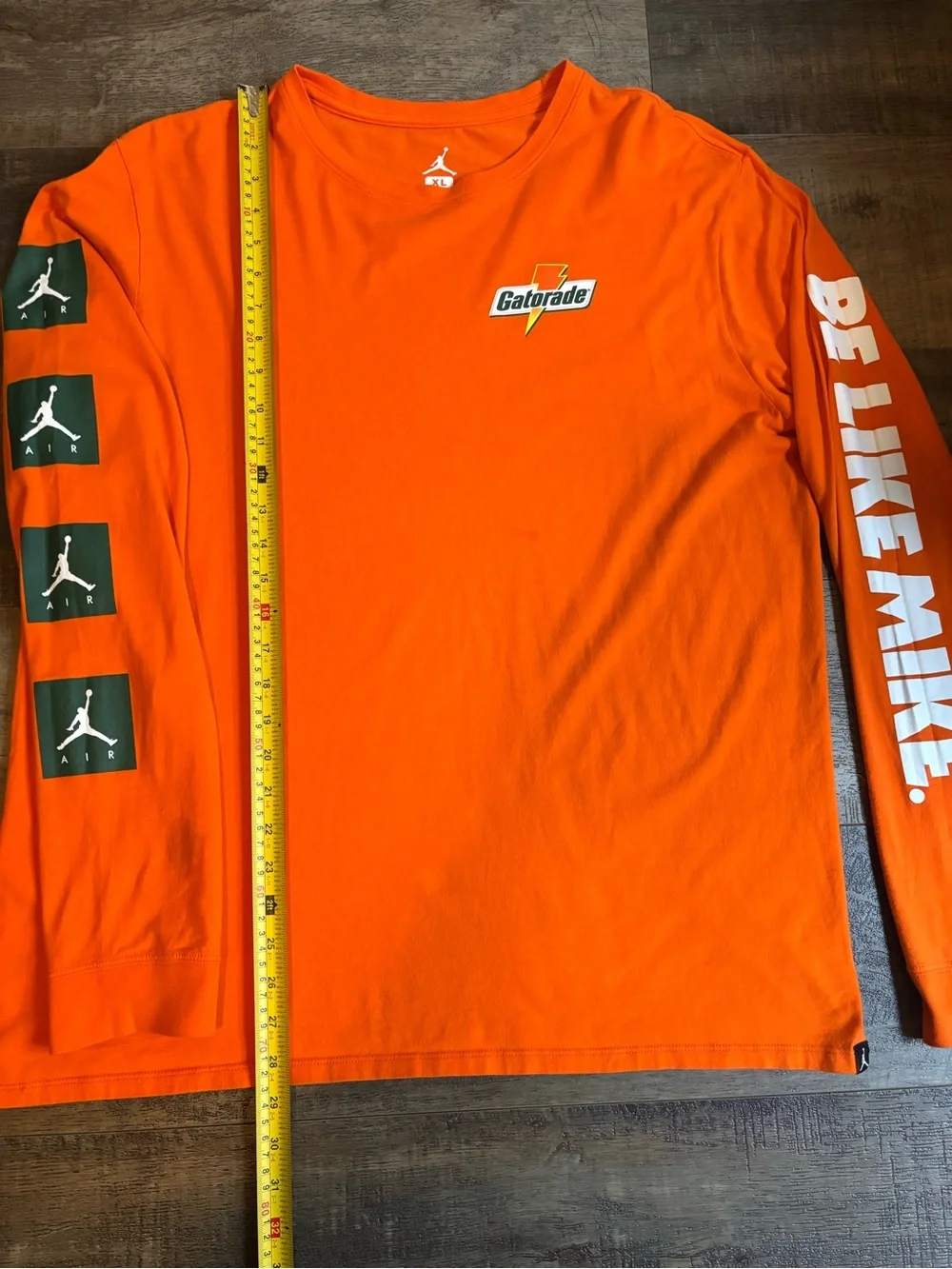 Jordan x Gatorade Orange Long Sleeve Crewneck Shirt